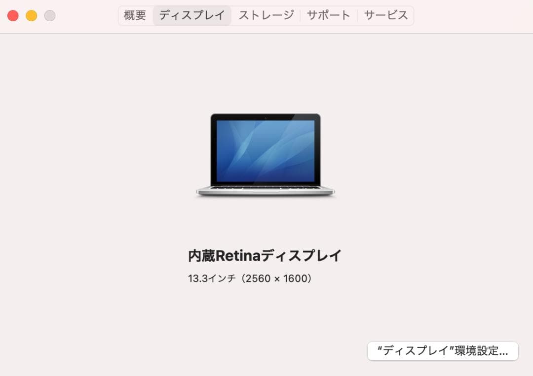 MacBook Pro 13インチ Late2013 8GB・SSD256GB