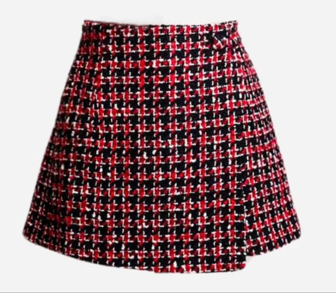 シェリエ　sheller Lady Tweed Wrap Culottes 新品