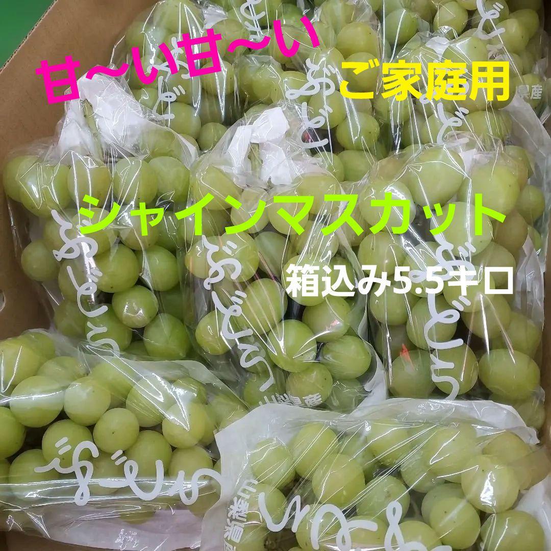 4️⃣ 山梨県産 シャインマスカット １1房入り 箱込み5.5キロ