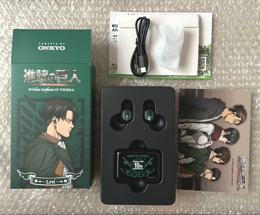 進撃の巨人 ONKYO Bluetoothイヤホン リヴァイモデル