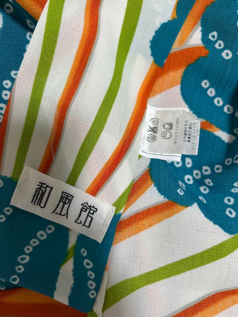 浴衣単品　和風館　セオアルファ　浴衣　単衣　菊　アンティーク風