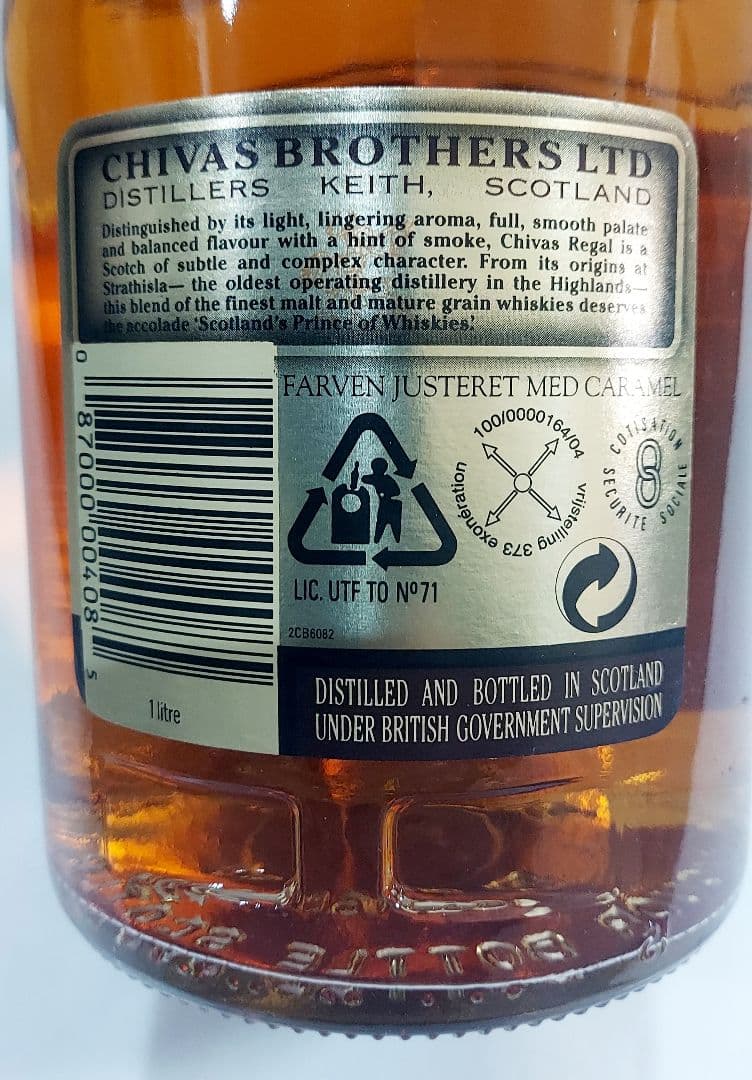 CHIVAS REGAL 12年 スコッチウイスキー　古酒1L　シーバスリーガル