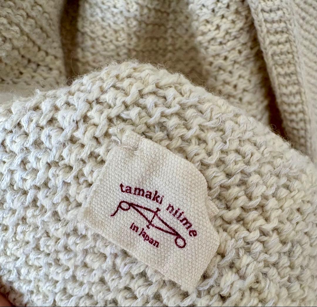tamaki niime タマキニイメ玉木新雌コットン カーディガン　アイボリー