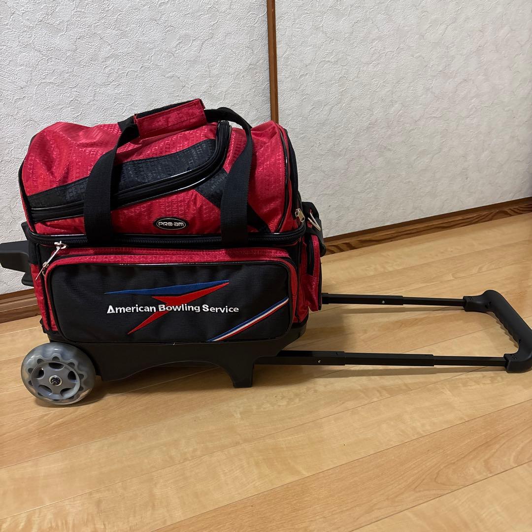 【美品】PRO-AMボウリングキャリーバッグ（ボウル2個用）