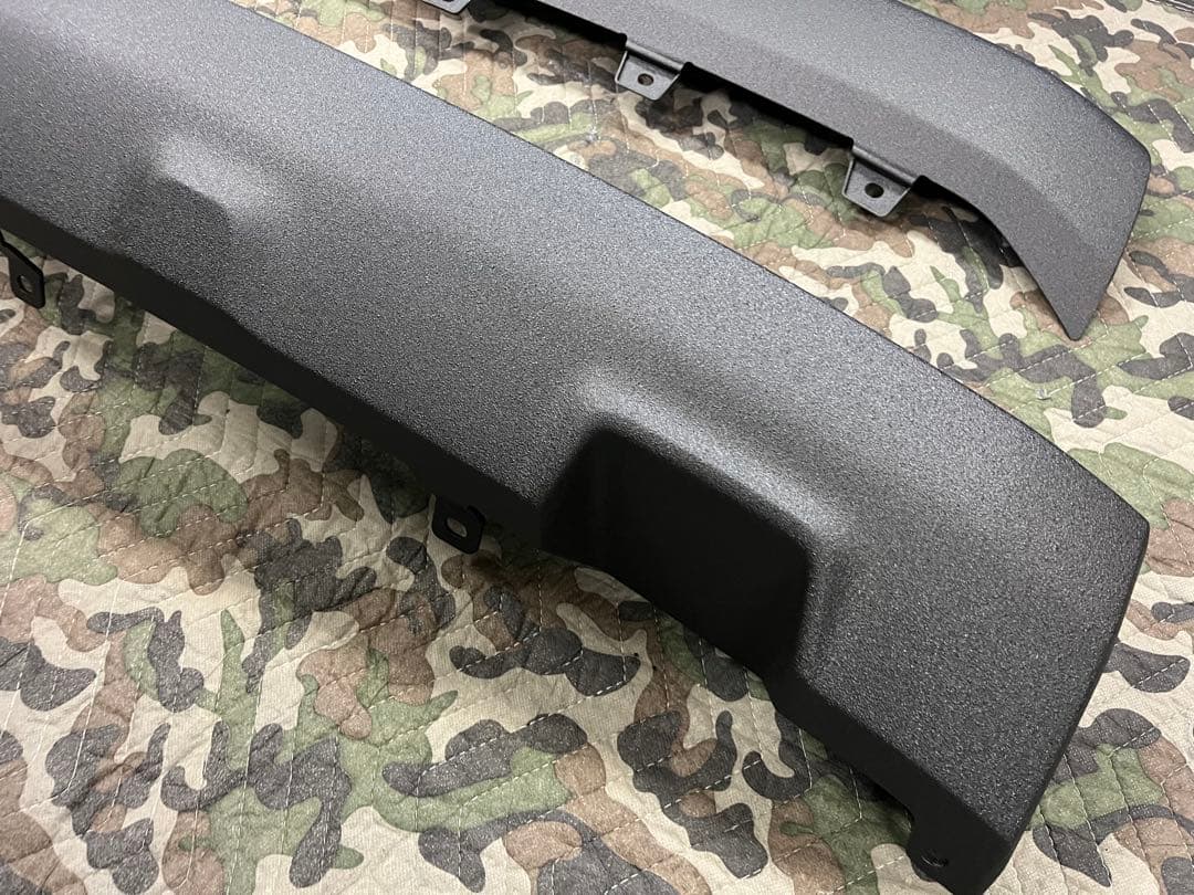 かあず様デリカD5 後期　フロントアンダーカバーリアバンパー　ラプター塗装