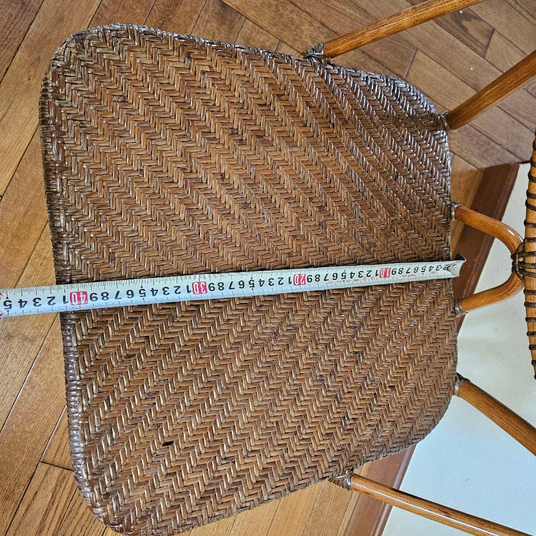 Kazama カザマ ラタンチェア ダイニングチェア 籐椅子 イス 希少