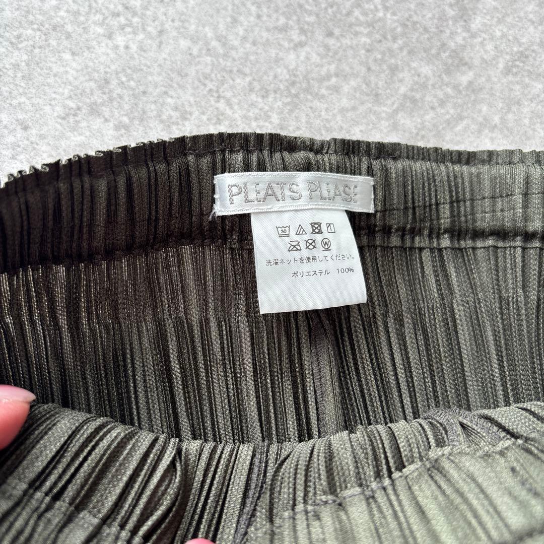 PLATS PLEATS プリーツパンツ サイズ3 オリーブグリーン
