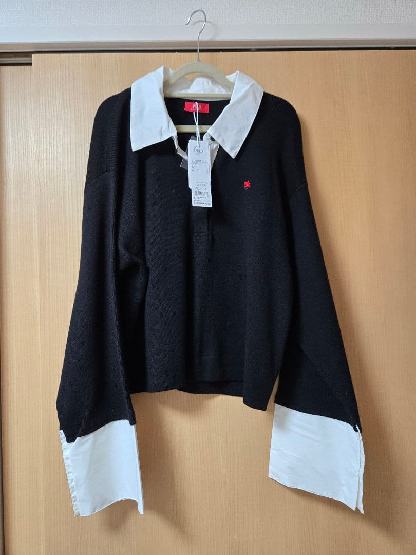 【POLO BCSコラボ】シャツカラーカフスニットプルオーバー