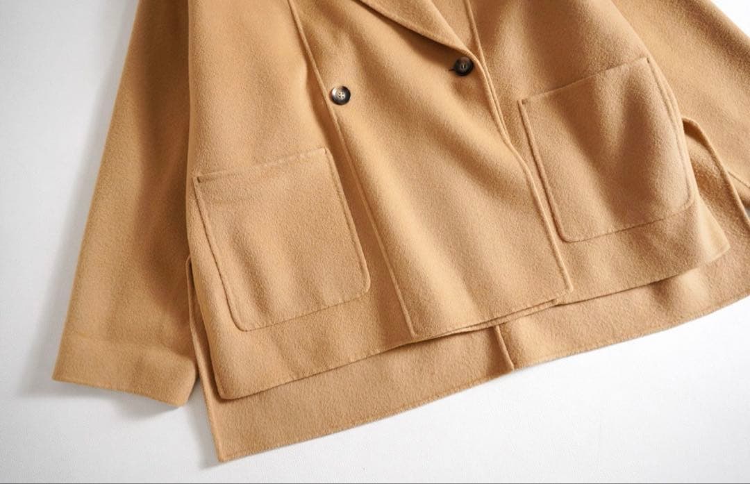 美品 ⭐︎BABYLONE ウールリバーミドルコート ジャケット　ベージュ