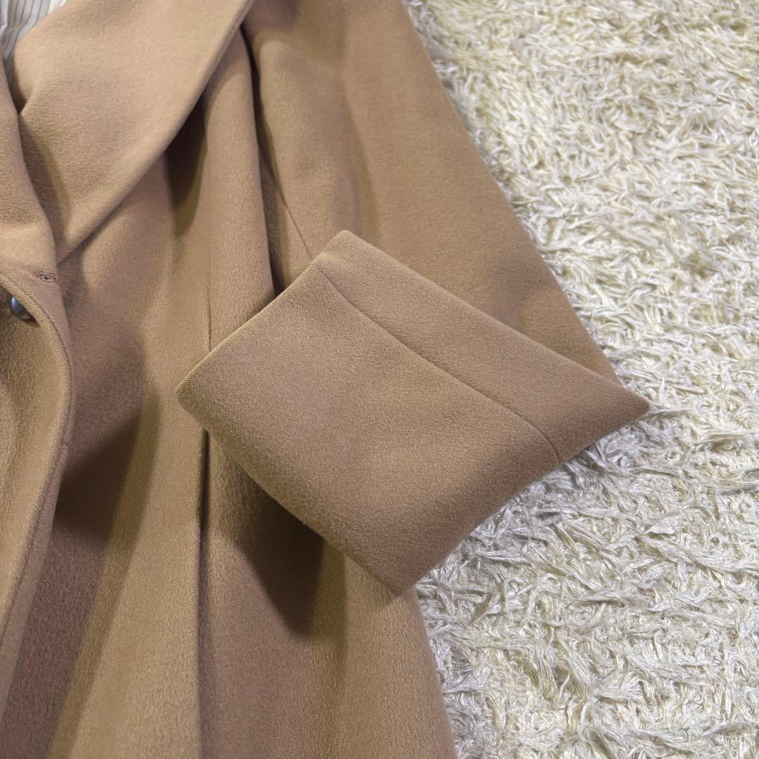 23区　イタリア製　高級生地　ロロピアーナ　ショールカラー　ウール　コート　40