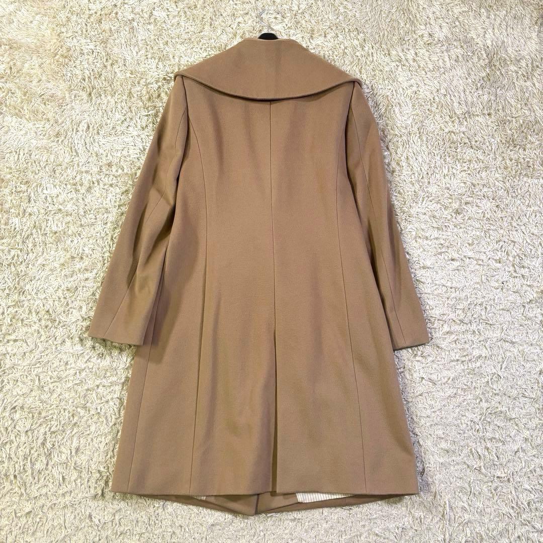 23区　イタリア製　高級生地　ロロピアーナ　ショールカラー　ウール　コート　40