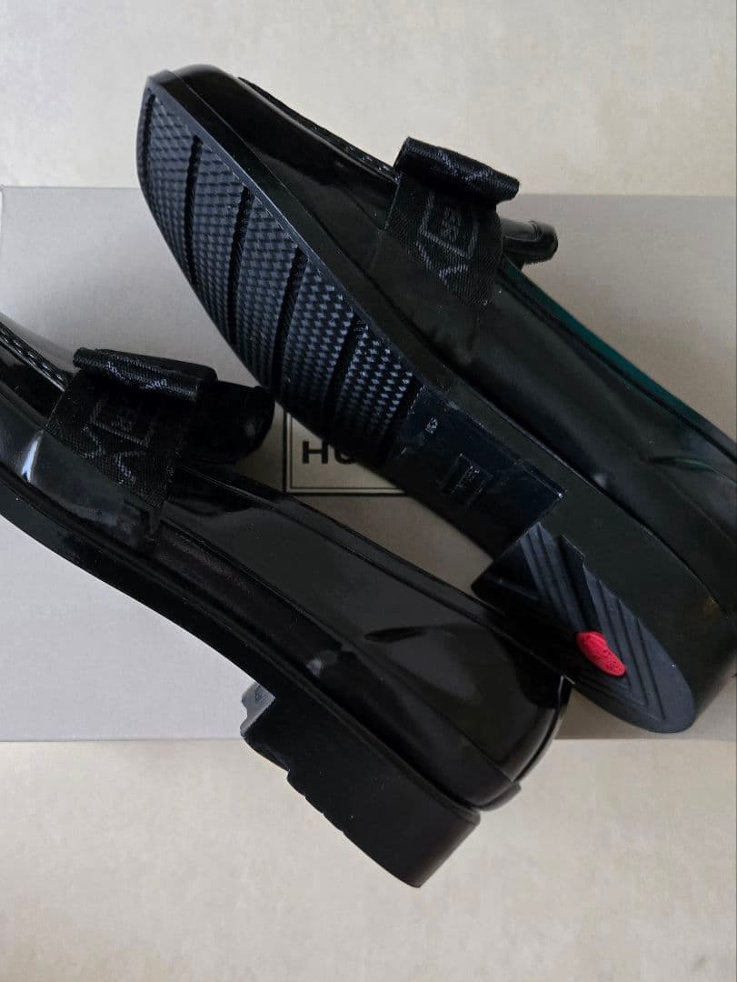 HUNTER リファインド ボウ ペニー ローファー(レインシューズ)