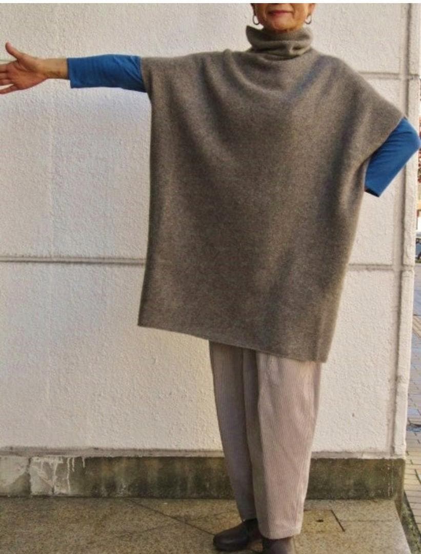 ババグーリ　未使用　ヤクウール　ニットチュニック　ヨーガンレール