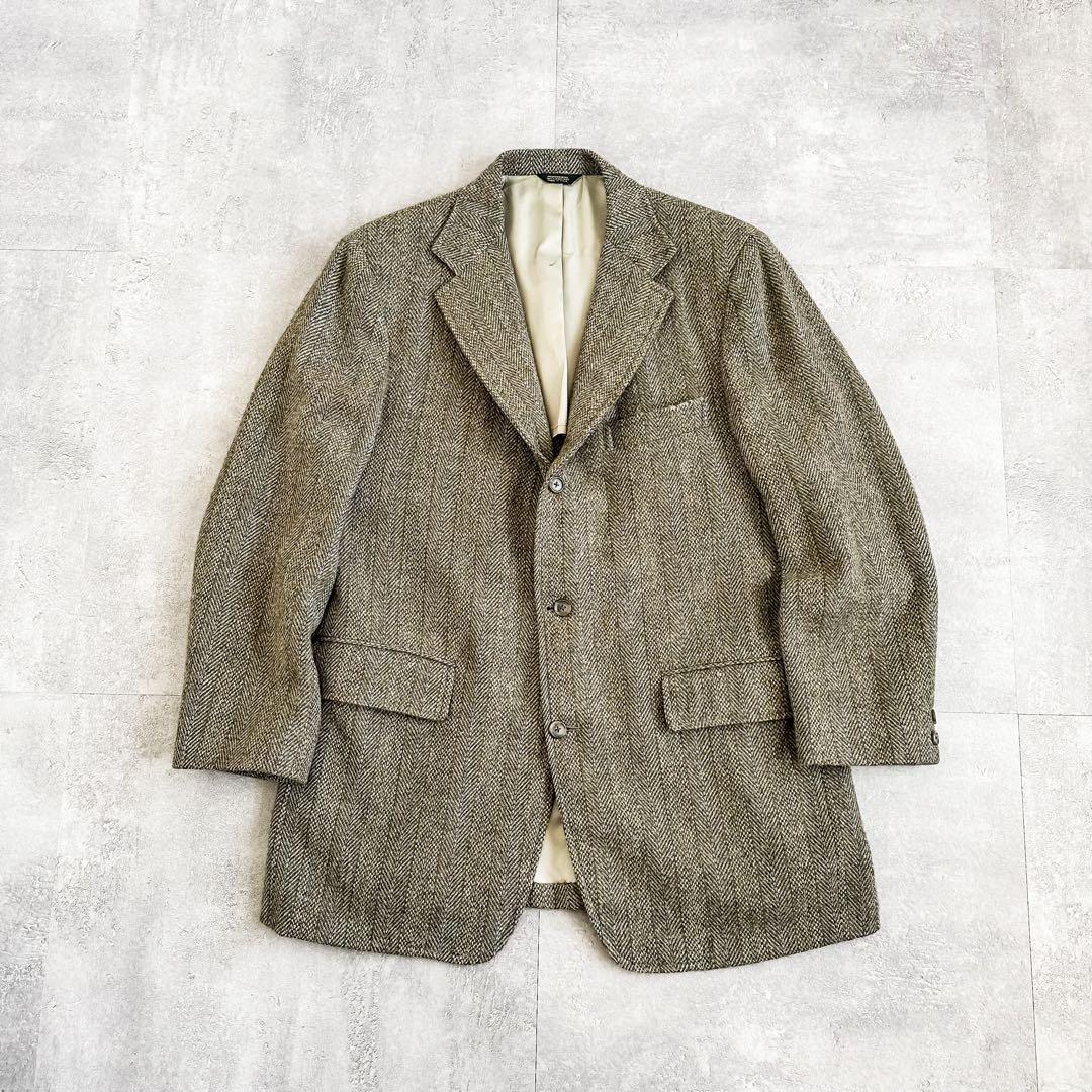 70s J PRESS カシミア モヘア ウール ツイード テーラードジャケット