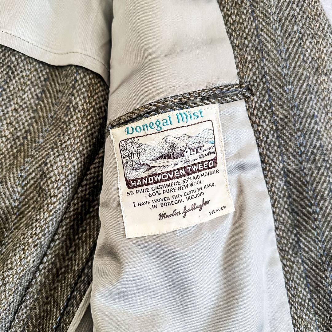 70s J PRESS カシミア モヘア ウール ツイード テーラードジャケット