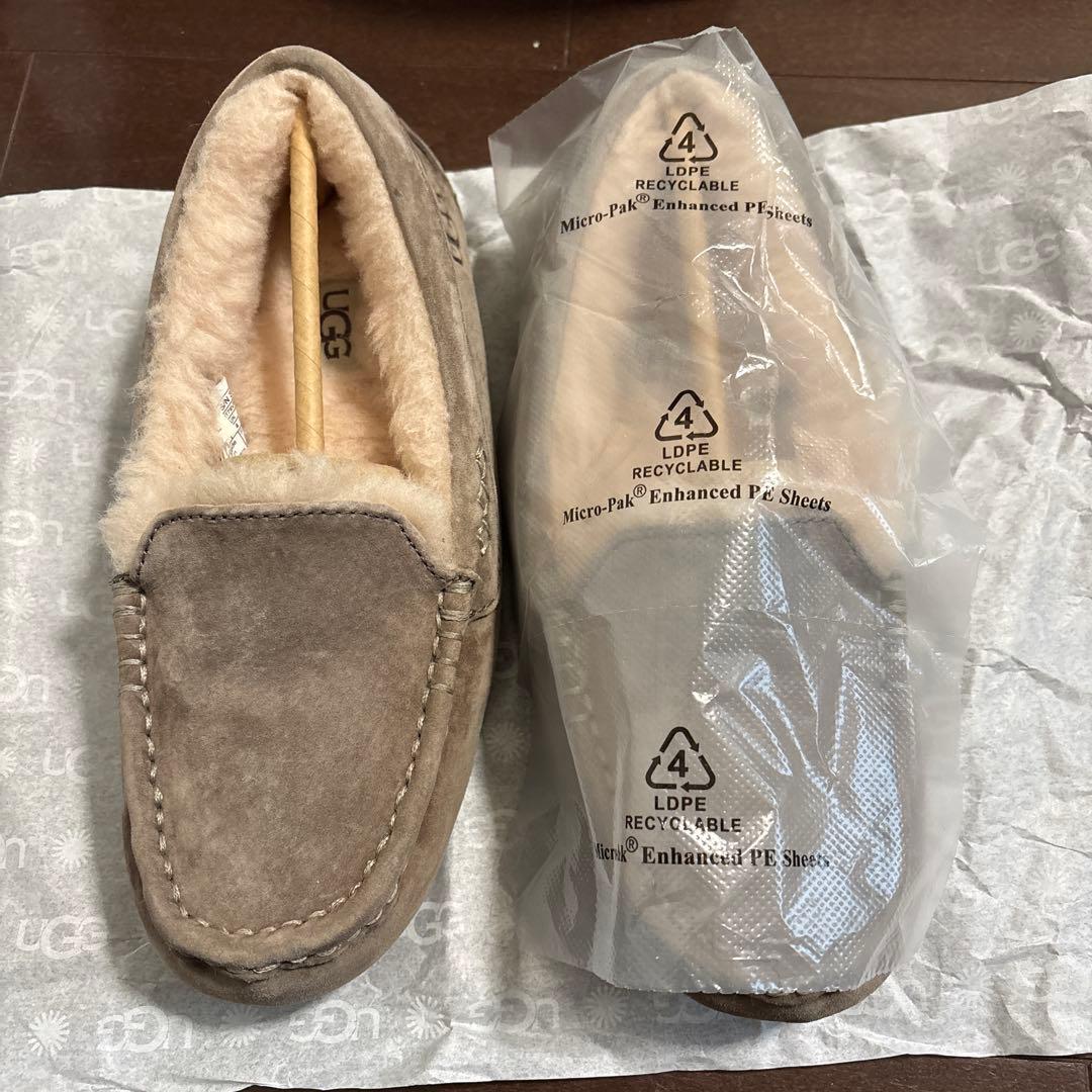 【レア カラー】UGG アグ　アンスレー ムートン モカシン US6 23