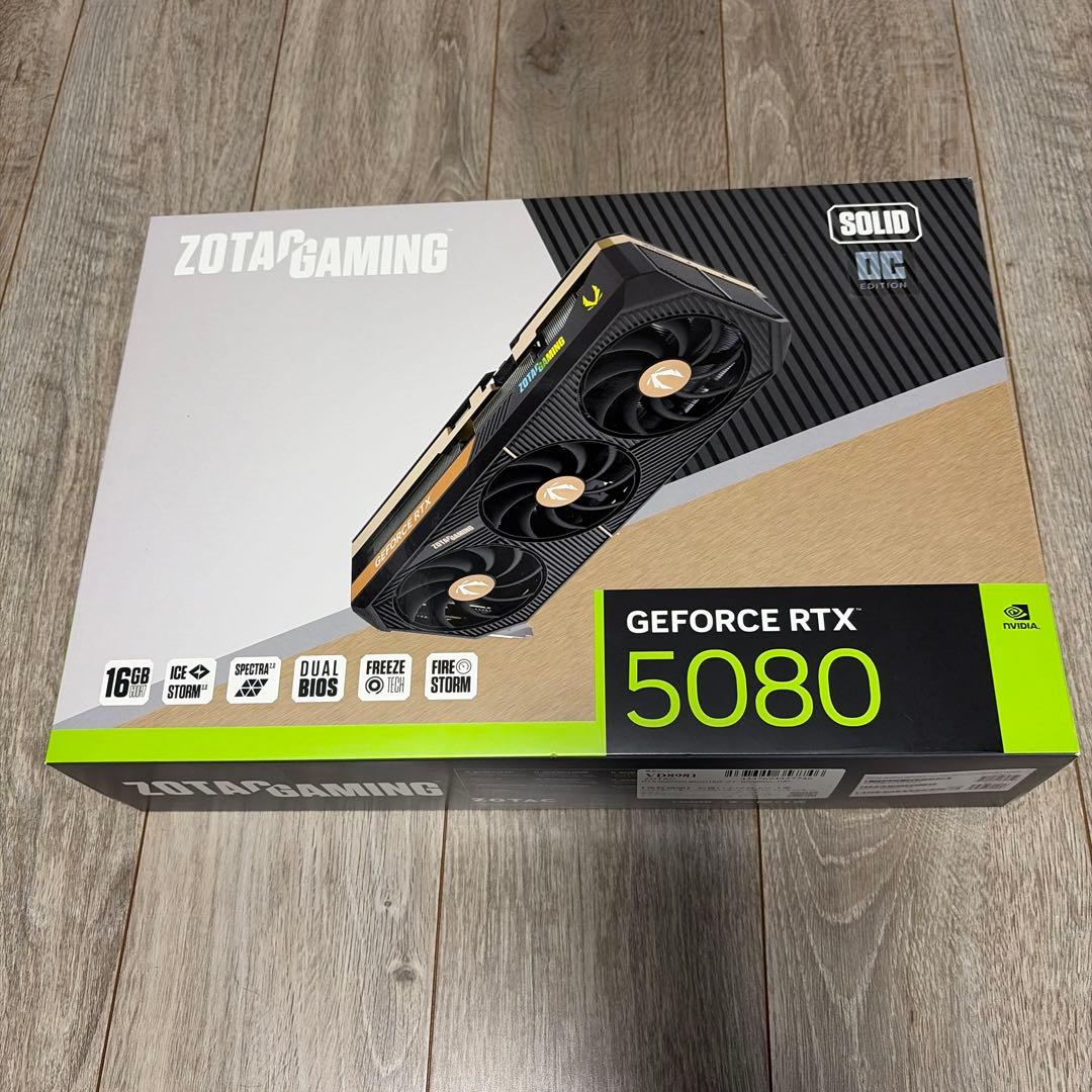 グラフィックボード・グラボ・ビデオカード ZOTAC GeForce RTX5080 OC EDITION