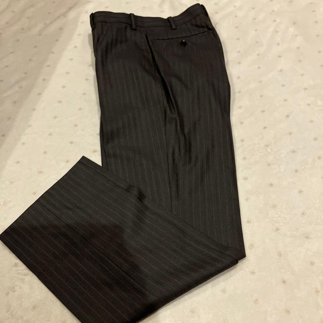 極美品✨️HILTON コロンボ super130 スーツ 紺 チェック A 6