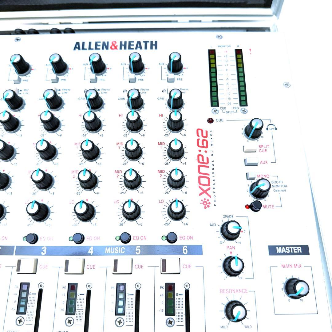 【美品】ALLEN&HEATH XONE：62 DJミキサー ハードケース付