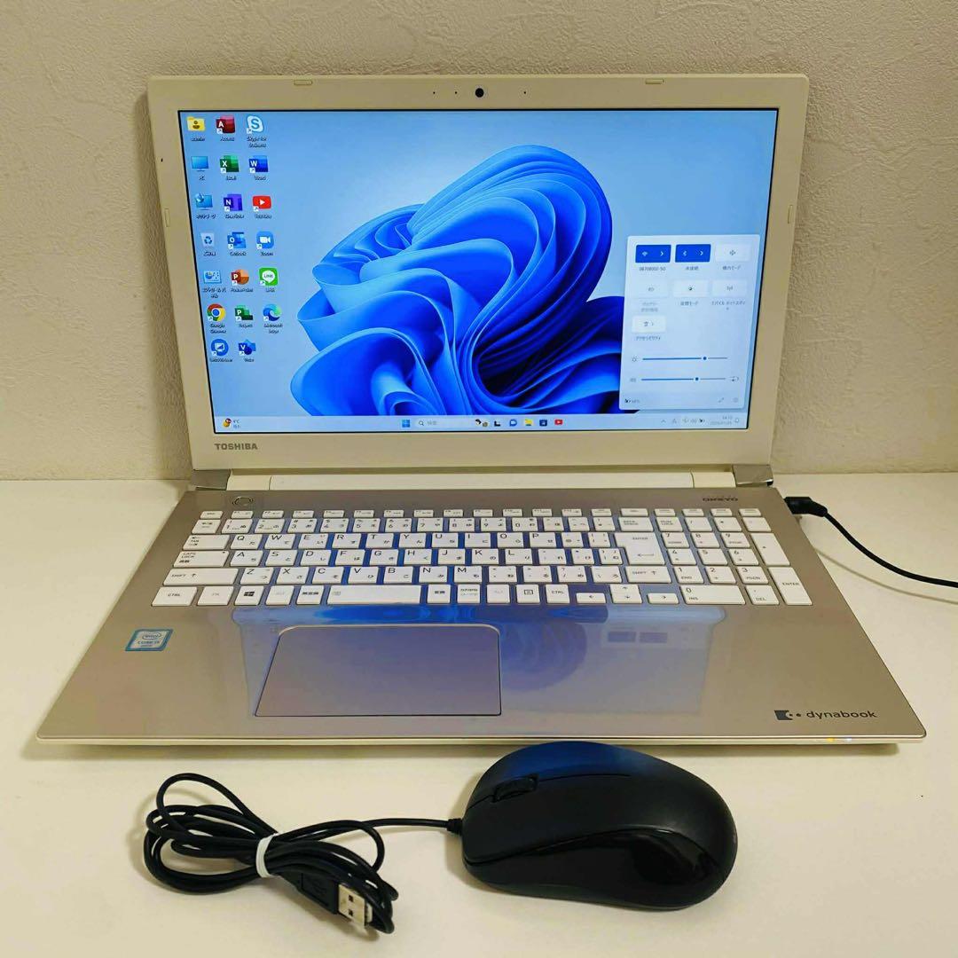 Y71 TOSHIBAノートパソコンWEBカメラi5高速SSDサクサクWin11