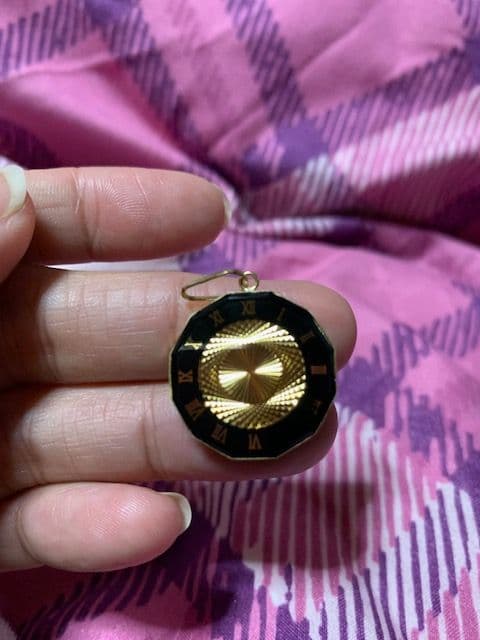 アクセサリー K18 YG ILLUSION GLASS PENDANT HORSE.