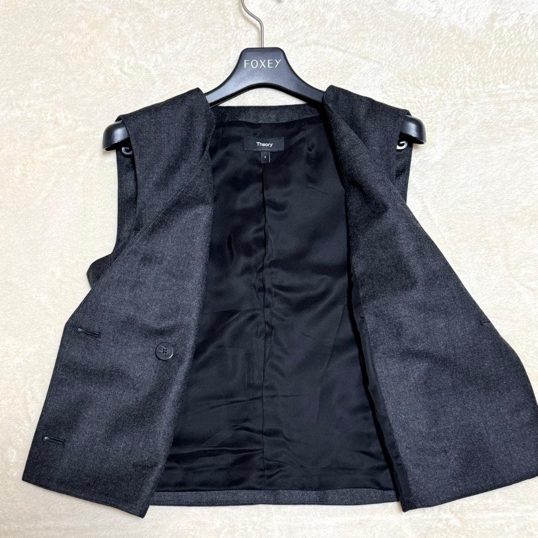 美品 セオリー 2025AW Double Breasted Vest