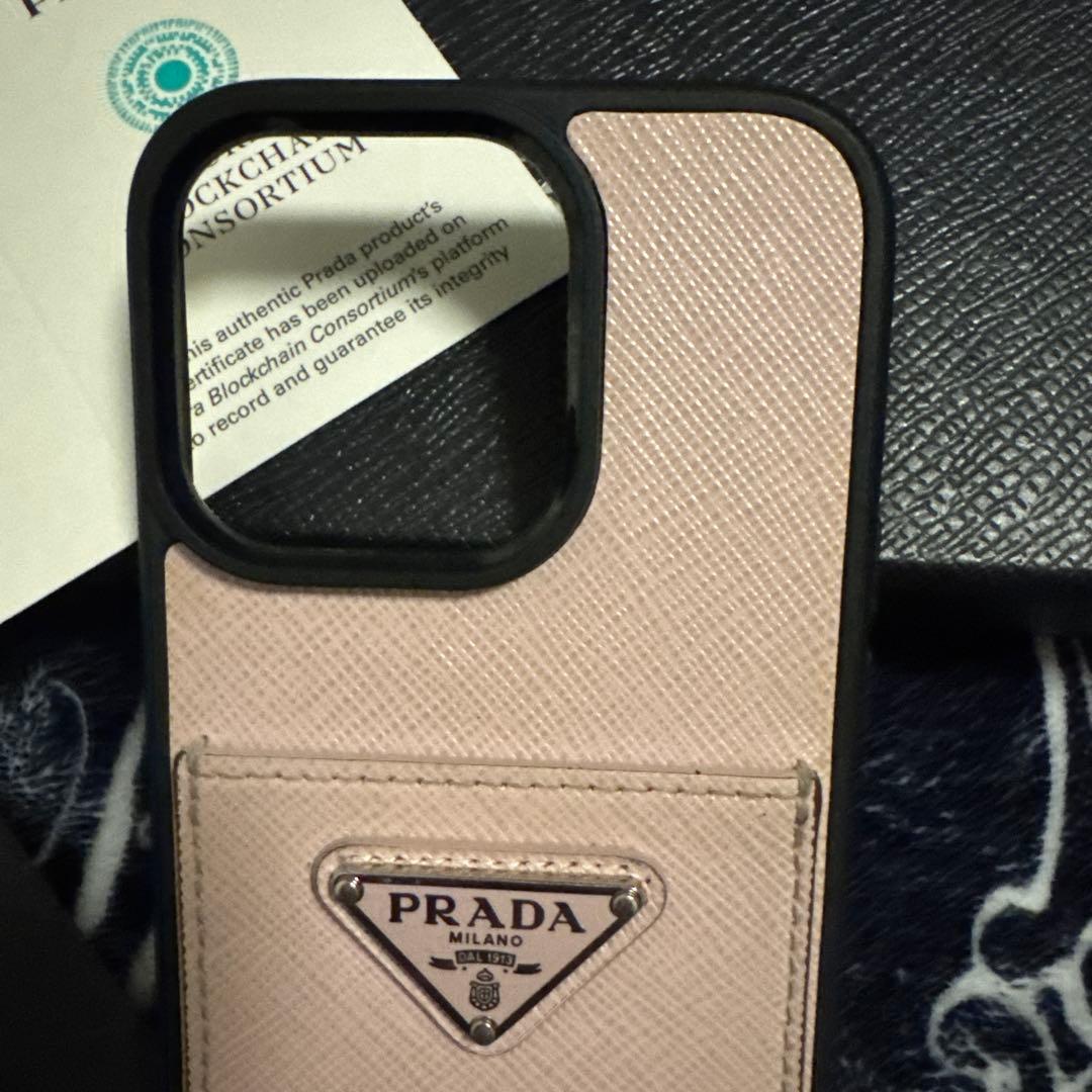 PRADA iPhone14pro ケース カードポケット付き