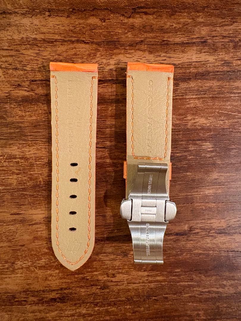 ゆ*う様 PANERAI パネライ 純正dバックル&純正クロコベルト セット 2