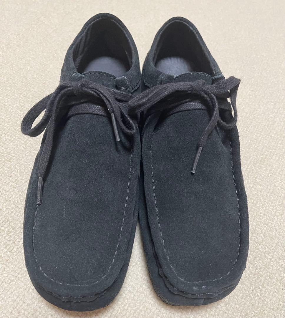 Clarks Wallabees ブラック モカシン　24.5cm