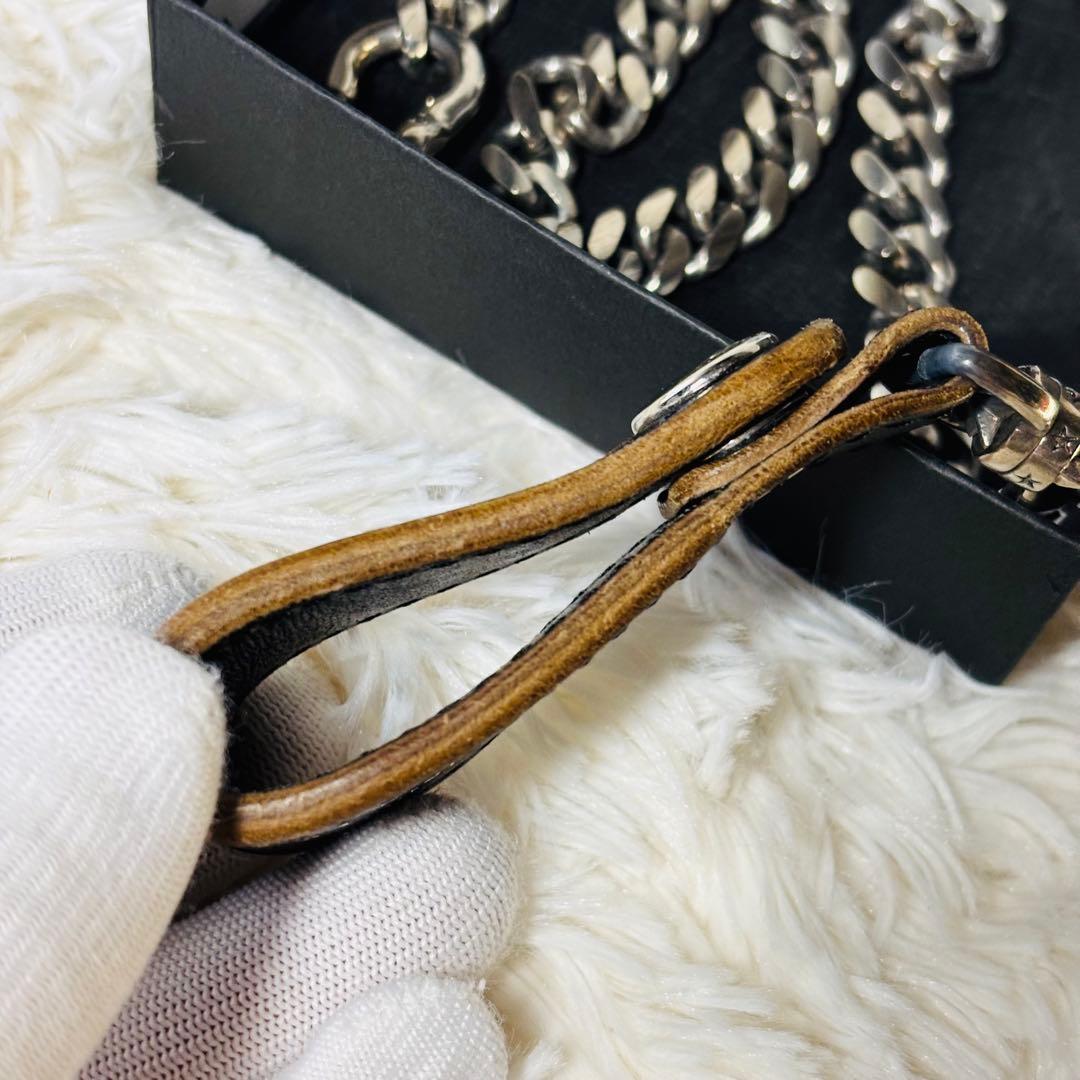 inception ウォレットチェーン　シルバー　アクセサリー　ブラック