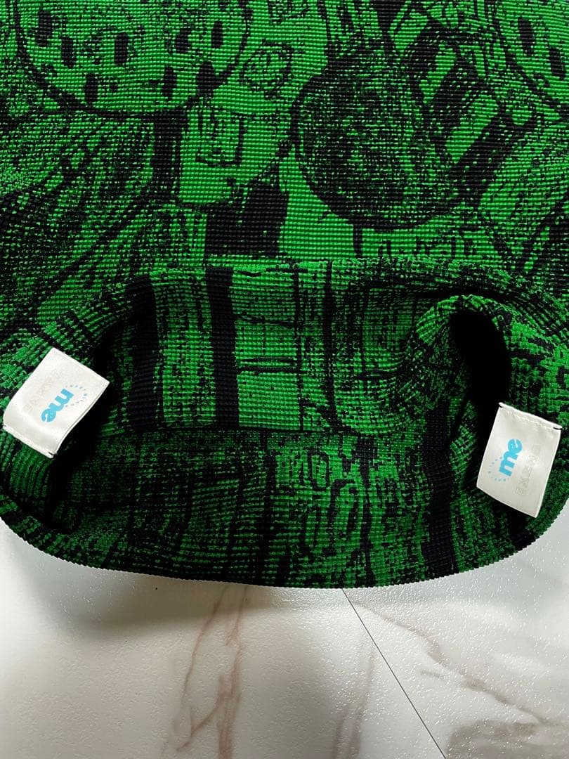 me ISSEY MIYAKE ハイネックカットソー 総柄 ワッフルプリーツ