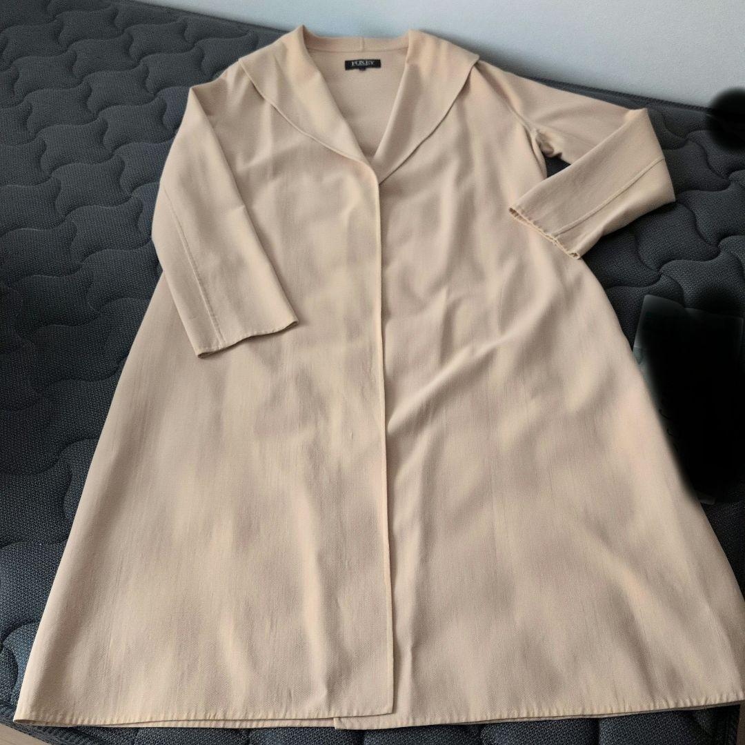 フォクシー　ナチュラルベージュ 　一枚仕立てコート