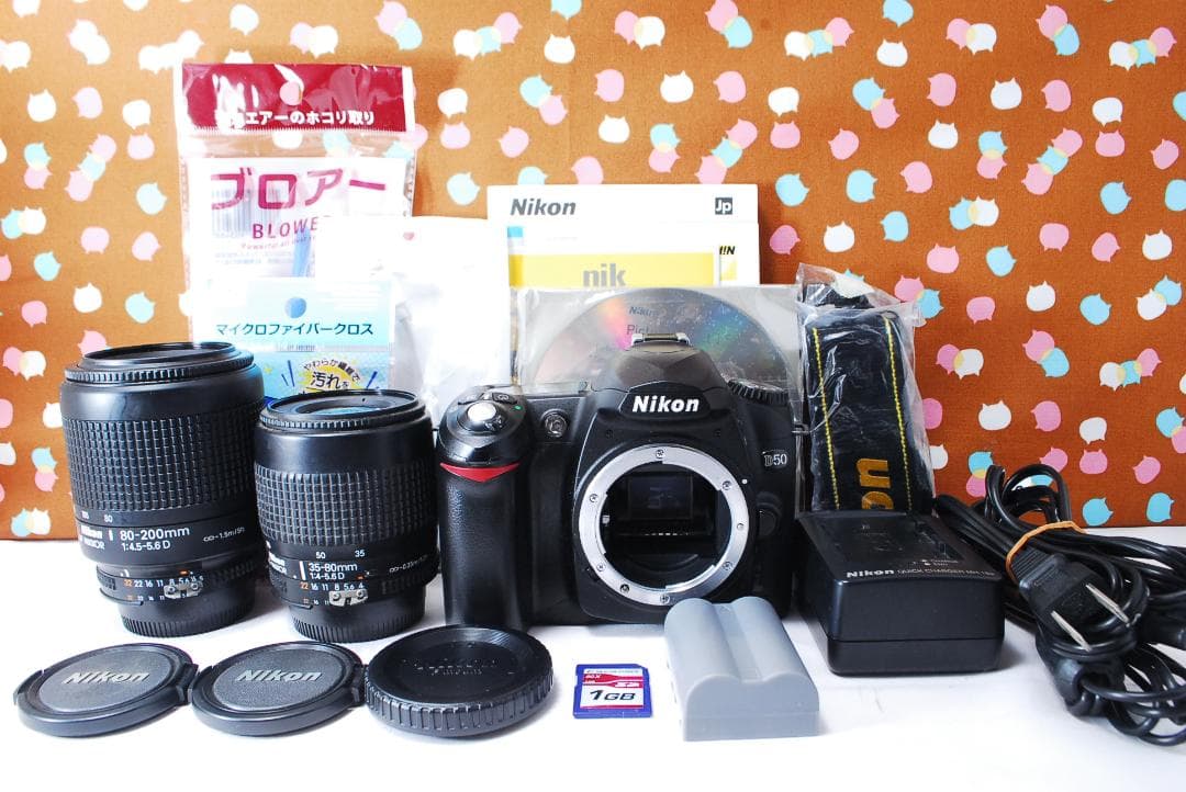 ✨超豪華新品級✨ショット数1748回✨Nikon D50 ダブルレンズセット