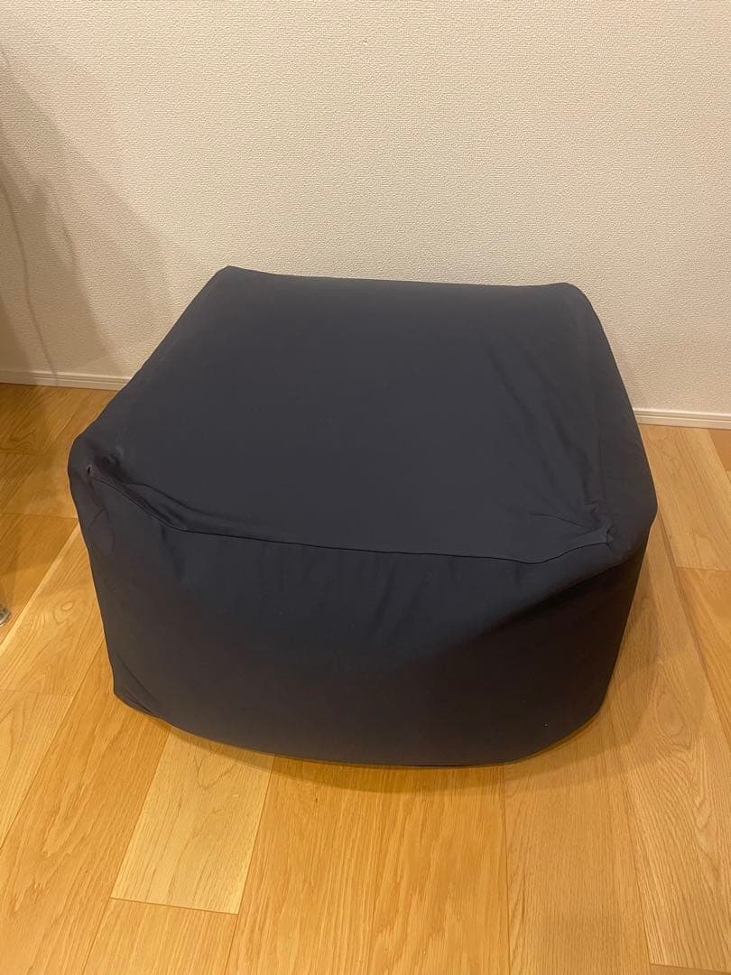 体にフィットするソファ　セット　ネイビー　ポリエステル平織