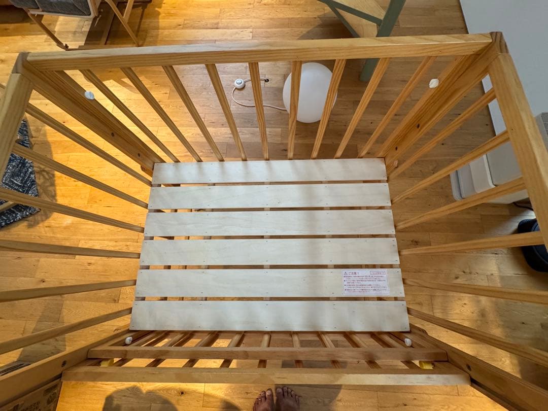 大和屋 yamatoya kihon mini コンパクトベビーベッド 木製