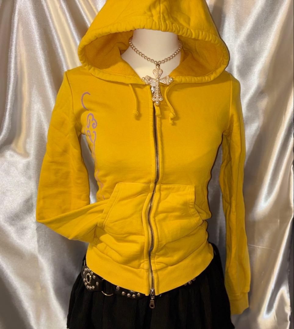 Ed hardy y2k double zip up パーカー グランジ 00s