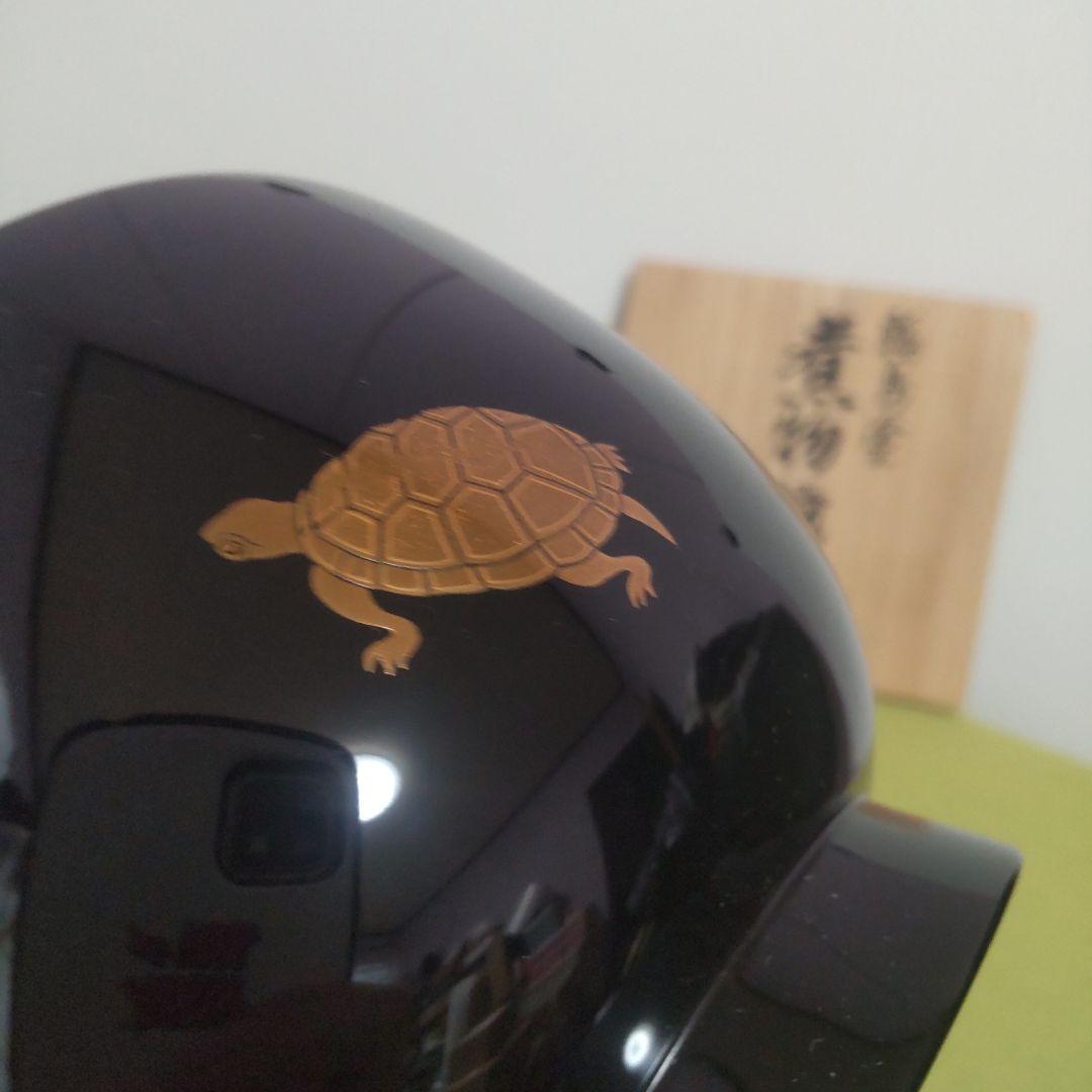 輪島塗 椀 五島屋謹製 うるし 天然木 煮物椀 椀 伝統工芸品 木箱付 鶴 亀