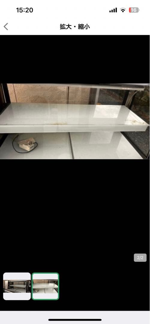 ステンレス ショーケース ホワイト棚