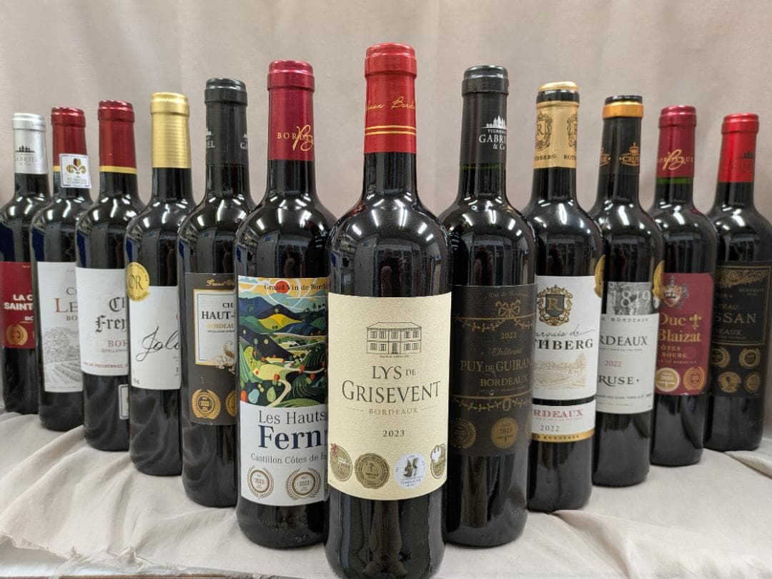 ボルドー金賞 AO格付け　赤 12本セット