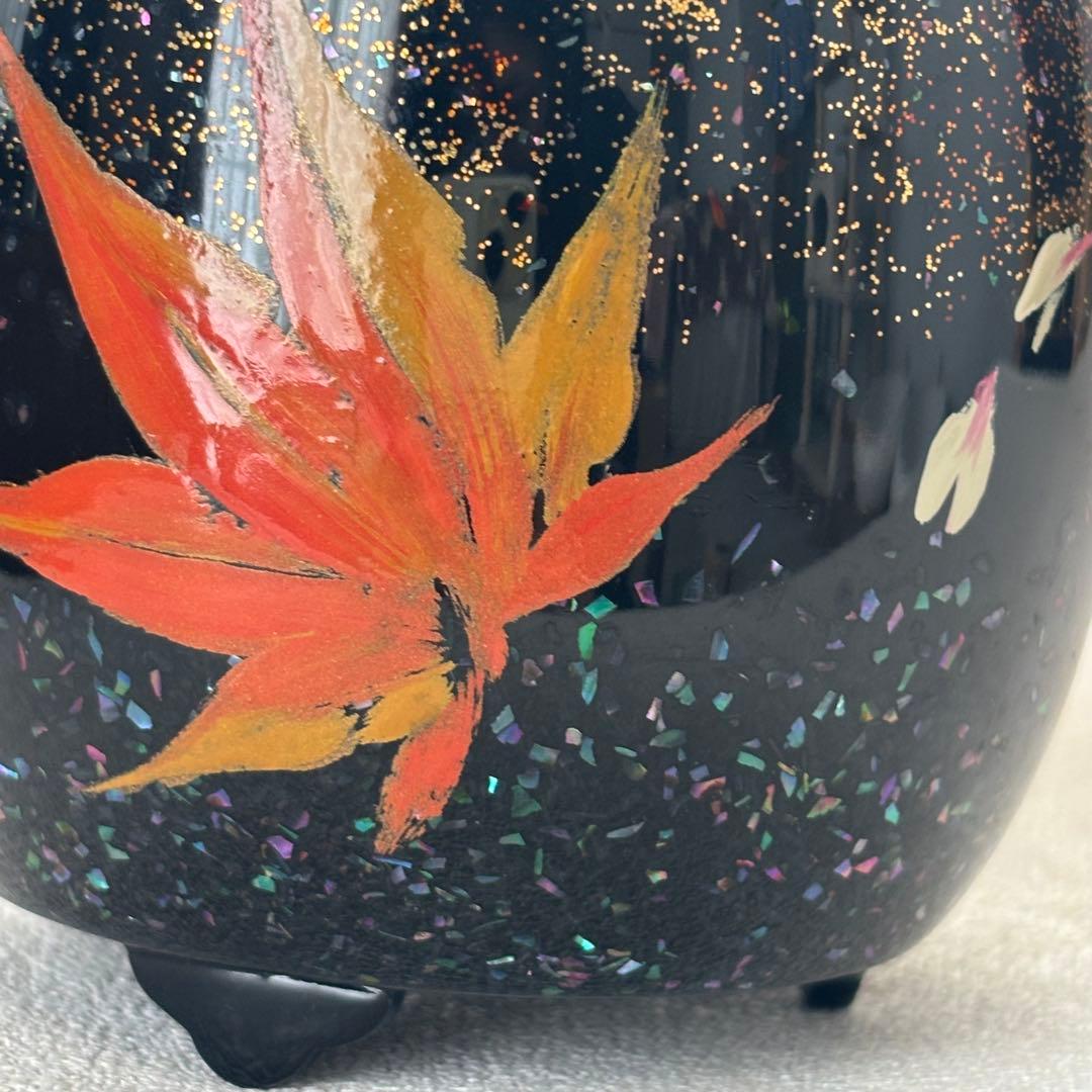 【はやみ】輪島塗 飾香炉 秀峰作 「春秋」