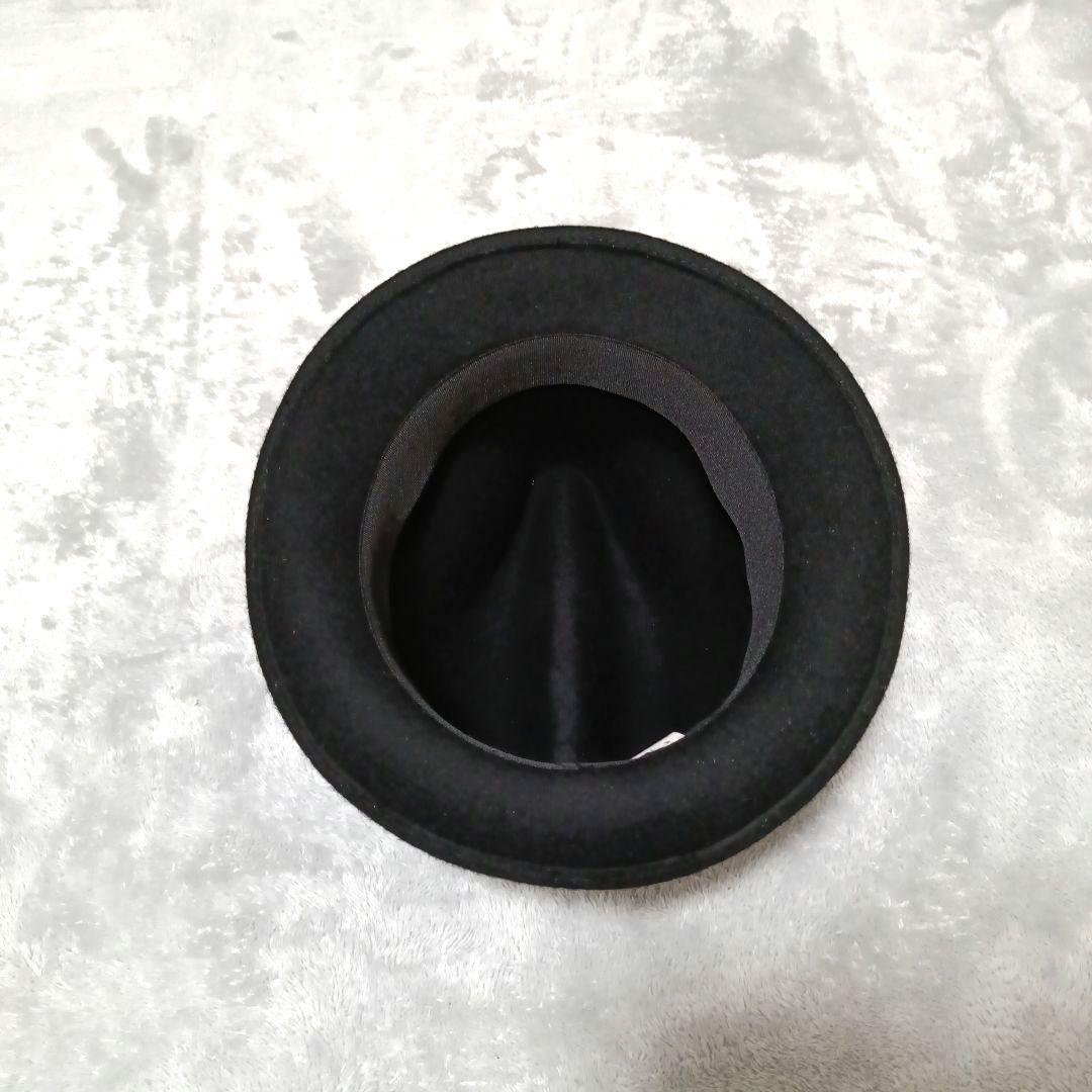 ROEN ロエン ハット 黒 ブラック スパンコール 髑髏 ベルト どくろ