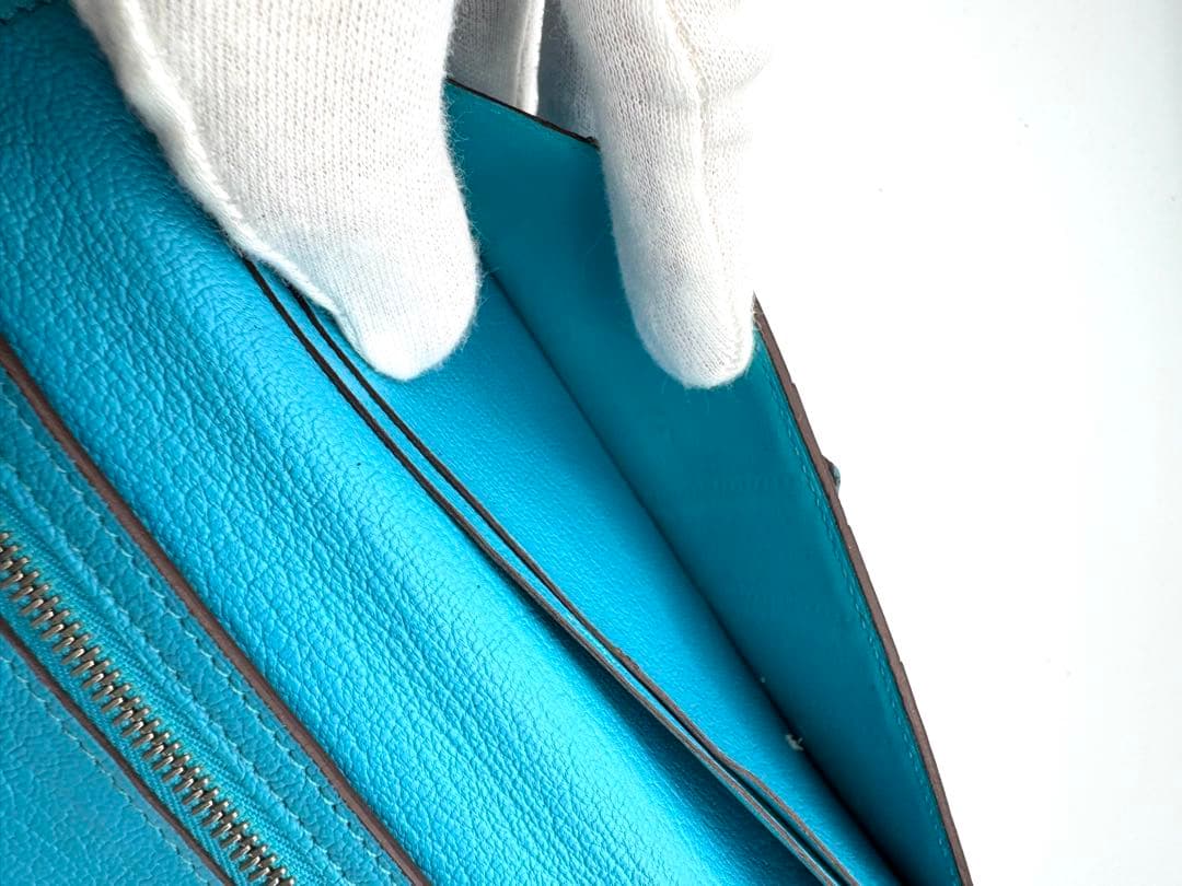 HERMES エルメス ベアンスフレ シェーブル SV金具 マチ付き 希少カラー