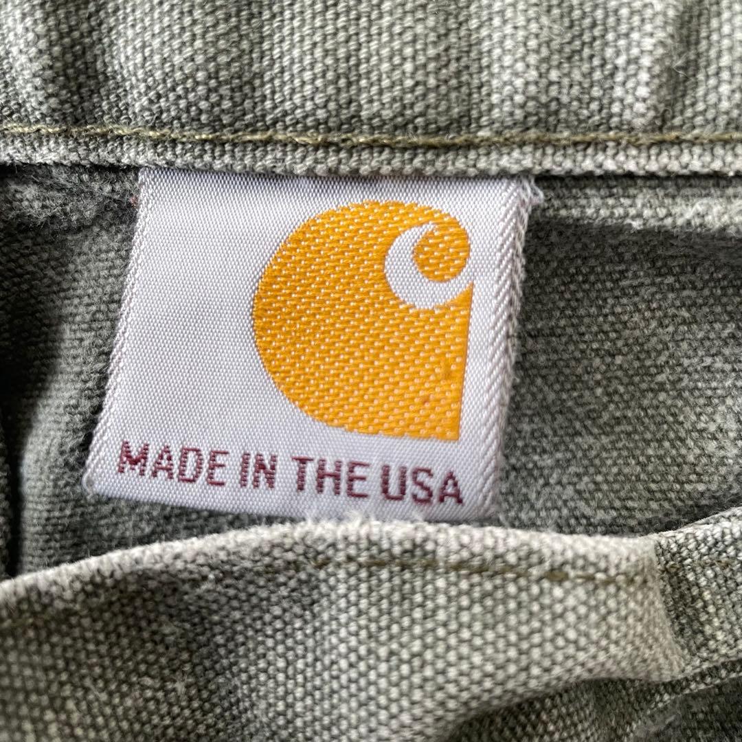 00s USA製 Carhartt ダック生地 ダブルニー カーペンターパンツ