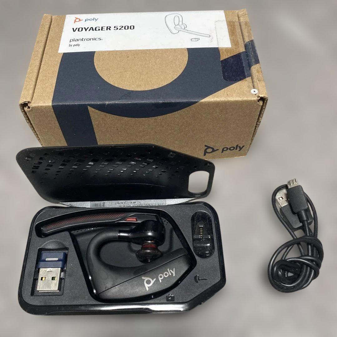 poly VOYAGER5200 ワイヤレスイヤホン