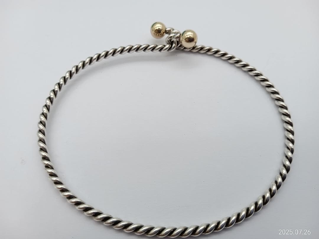 ティファニー ブレスレット バングル フック＆アイ ツイスト sv925　750