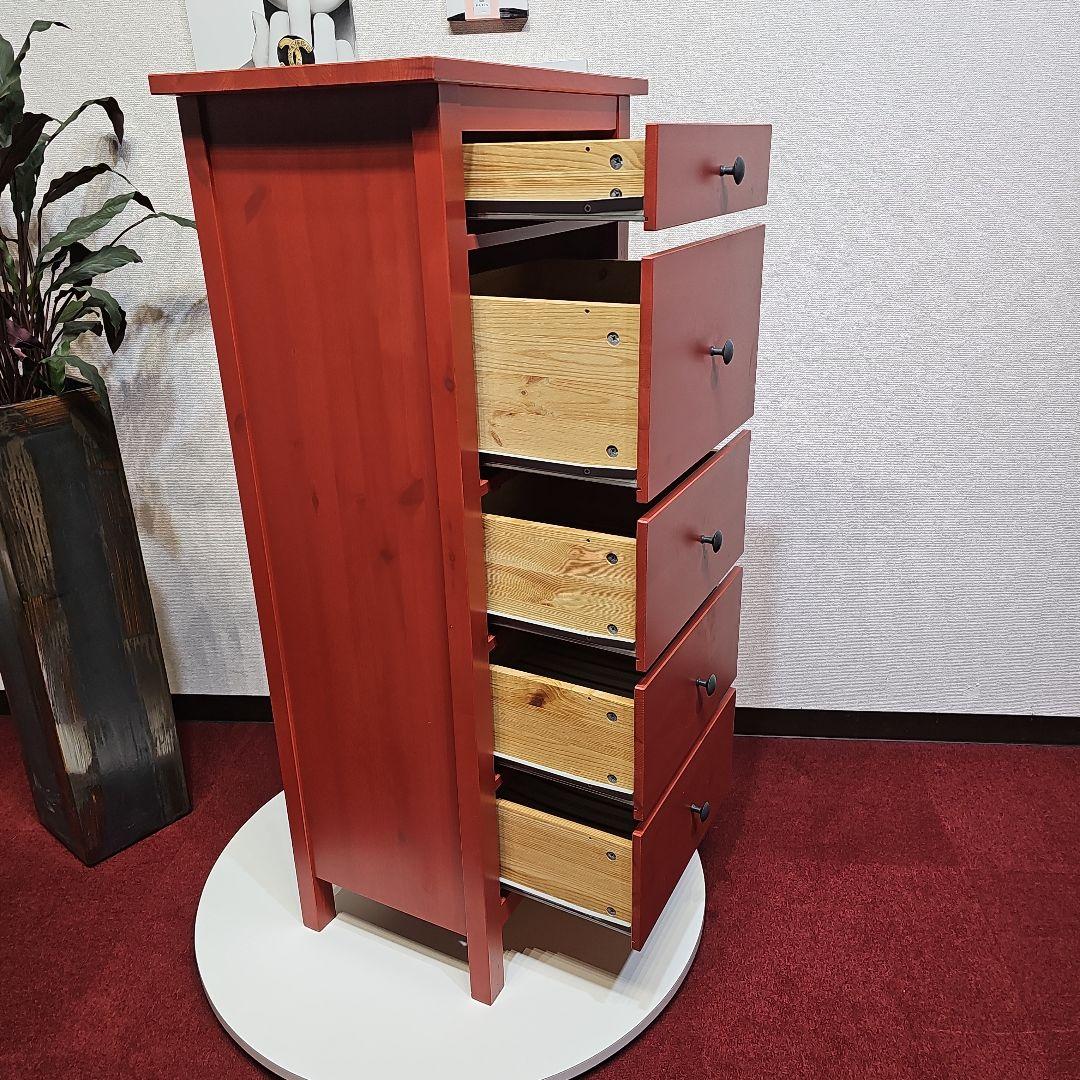 東京23区内送料無料 IKEA 廃盤 収納 タンス 赤