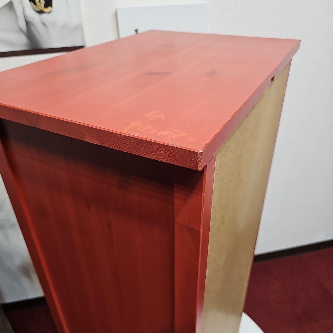 東京23区内送料無料 IKEA 廃盤 収納 タンス 赤