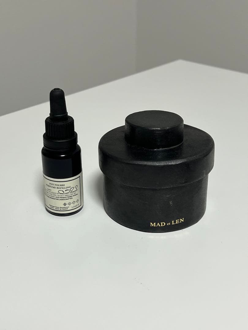 【美品】【MADetLEN】ポットポプリ 天然石ブルー（ミニサイズ）