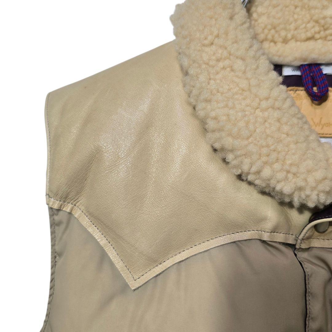 ロッキーマウンテンフェザーベッド ウエアハウス ダウンベスト 馬革 38