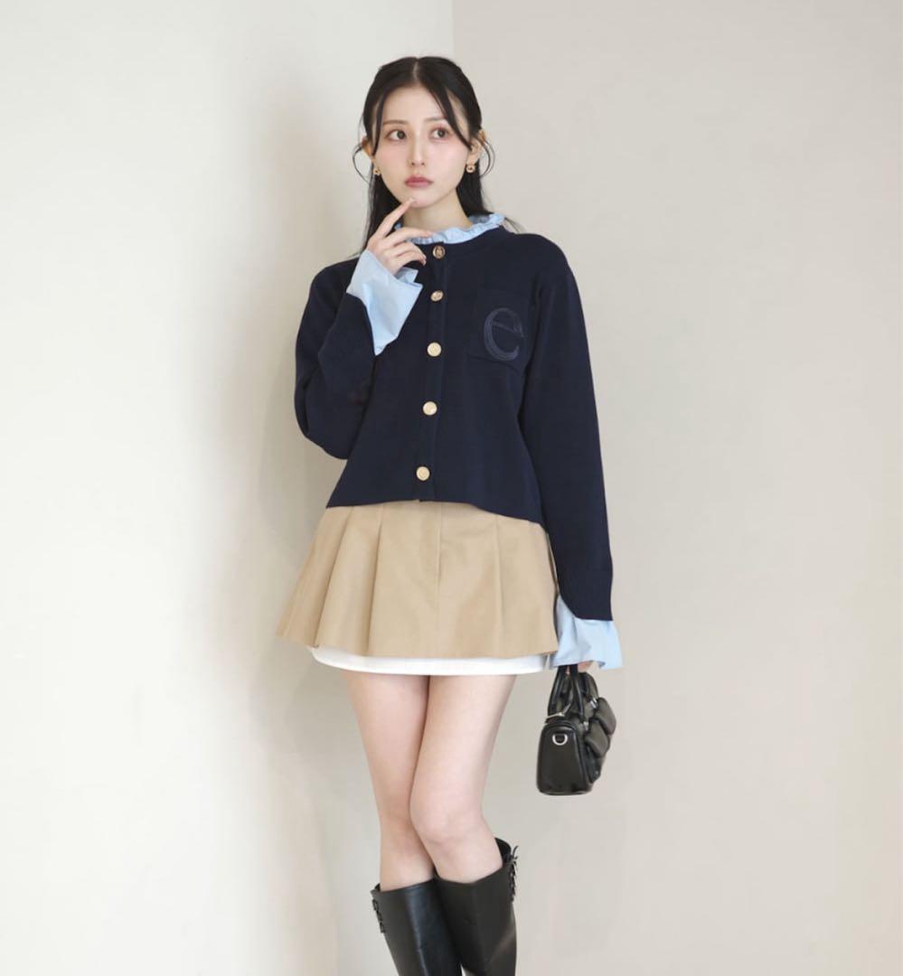 eimy istoire Attached collar ニットジャケット